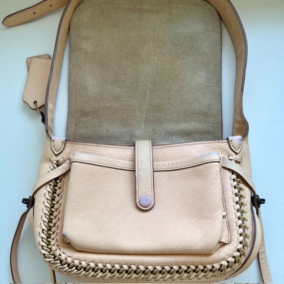 Coach Apricot Dakotah Mini Flap Bag - Picture 7 of 13